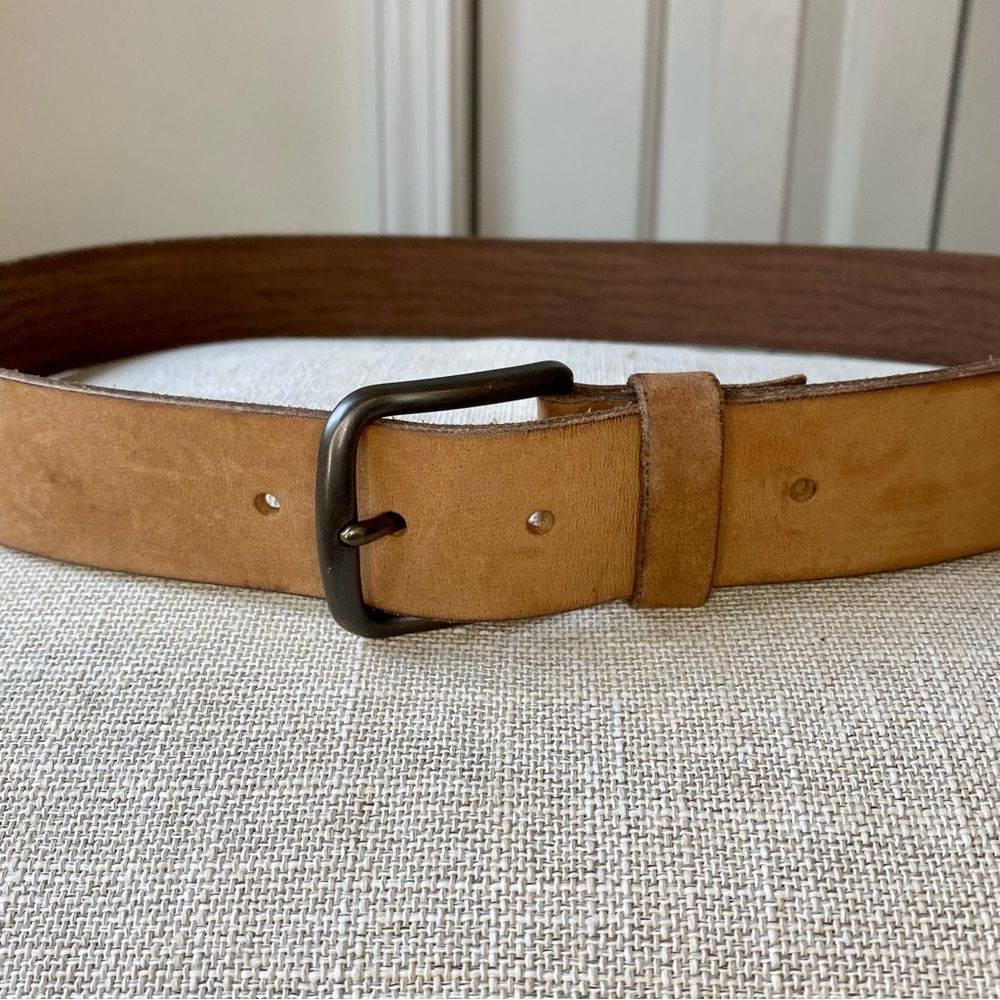 Lucky Brand Nubuck Leather Belt 34 waist